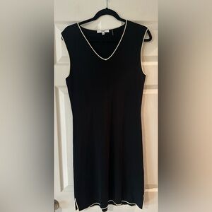NWOT Women’s VERTIGO PARIS Black Cream Knit Sleeveless Party Business‎ Dress XL.